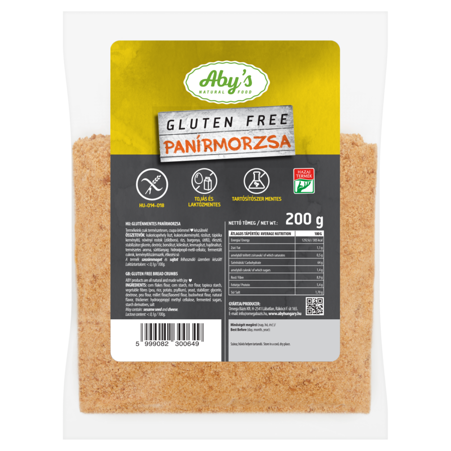 Aby's gluten free panírmorzsa 200g